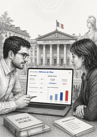 Illustration : simulateur de la réforme de l'État