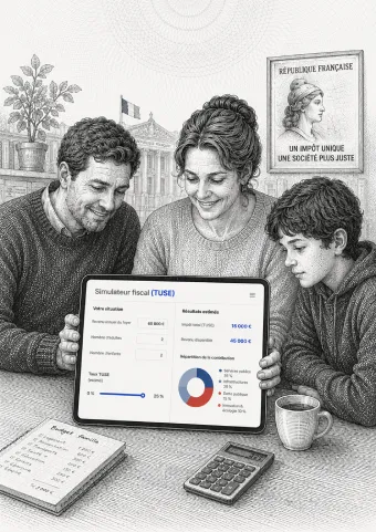 Illustration : simulateur de la réforme fiscale