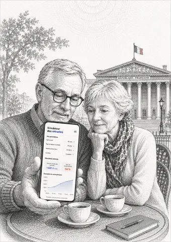 Illustration : simulateur des retraites